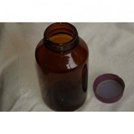 Банка лабораторная, 500 мл, темное стекло, с широкой винтовой крышкой