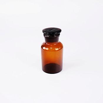 Склянка (штанглас), 250 мл, темное стекло, с притёртой пробкой, широкое горло Склянка (штанглас), 250 мл, темное стекло, с притёртой пробкой, широкое горло