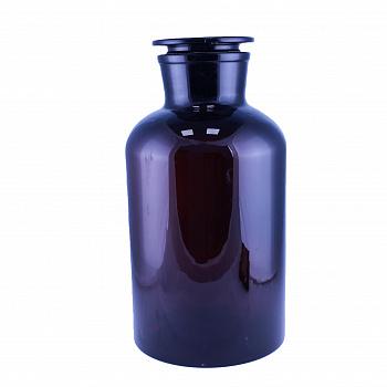 Склянка (штанглас) 5drops, 10000 мл, темное стекло, с притёртой пробкой, широкое горло Склянка (штанглас) 5drops, 10000 мл, темное стекло, с притёртой пробкой, широкое горло