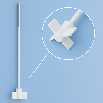 Мешальник для верхнеприводных мешалок 5drops, 4 лопасти, нержавеющая сталь с фторопластовым покрытием, 350 мм