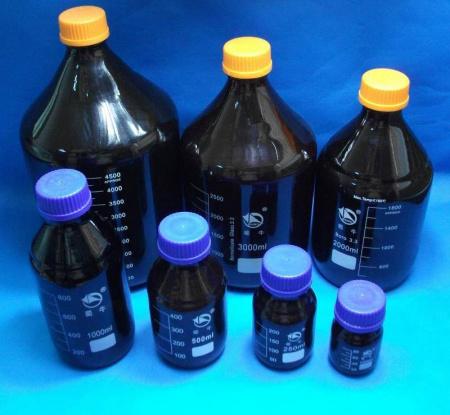 Банка для реактивов, 100 мл, темное стекло, градуированная