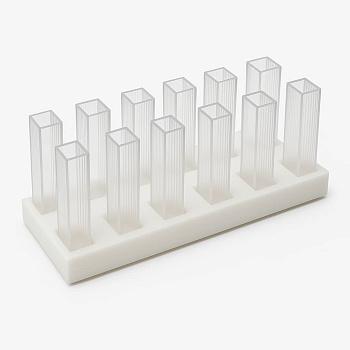 Штатив для кювет 10х10 мм, на 12 мест, полиэтилен, IT, 1 шт