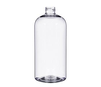 Флакон 500 мл, горло 24/410 мм, ПЭТ, прозрачный, круглый скат горла, без крышки, 100 шт/упак