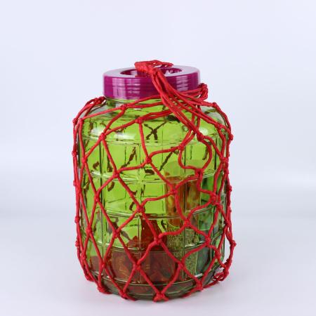 Банка (бутыль) стеклянная объёмом 15 литров с гидрозатвором, зеленая