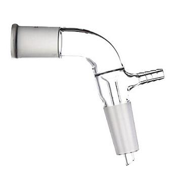 Алонж АИО-29/32-19/26-65 мм, изогнутый с отводом, шлифы 29/32-19/26 (ГОСТ 25336-82)