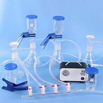 Многоканальная система вакуумной фильтрации 5Drops: "Multi-Filter Manifold" на 4 установки по 1000 мл + мембранный насос VP-10