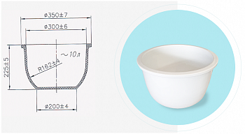 Бак, 10 л, фарфор