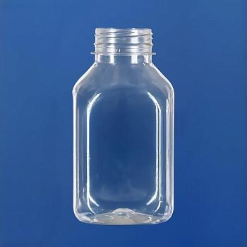 Бутылка 300 мл, горло 38/415 мм, ПЭТ, конический скат горла, прозрачная, без крышки, 100 шт/упак