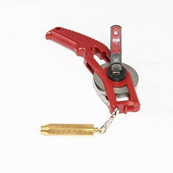 Рулетка 30 метром, с латунным лотом на 0,305 кг, для измерения уровня нефти и нефтепродуктов