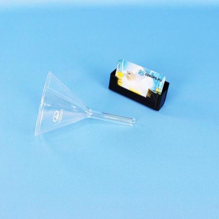 Воронка лабораторная, диаметр 100 мм, стекло, без шлифа