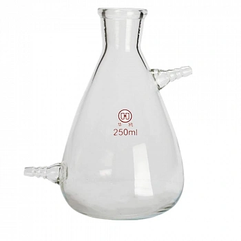 Колба Бунзена с двумя тубусами, 2500 мл, без шлифа