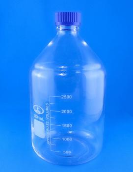 Банка для реактивов, 3000 мл, светлое стекло, градуированная Банка для реактивов, 3000 мл, светлое стекло, градуированная