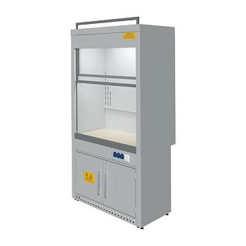 Вытяжной шкаф 1265x700x2400 мм, металл., каркас/ керам., столешница, для работы с ЛВЖ