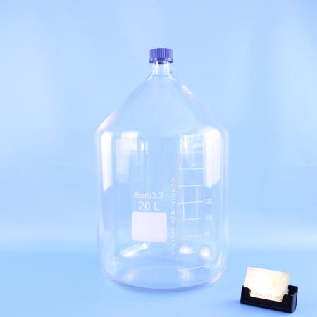 Банка для реактивов, 20000 мл, светлое стекло, градуированная Банка для реактивов, 20000 мл, светлое стекло, градуированная