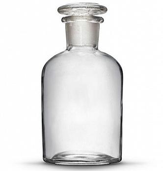 Склянка (штанглас), 500 мл, светлое стекло, с притёртой пробкой, узкое горло