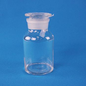 Склянка (штанглас), 250 мл, светлое стекло, с притёртой пробкой, широкое горло