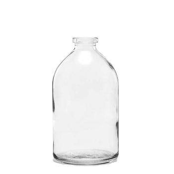 Флакон 100 мл инъекционный, светлое стекло 3-го класса, 5drops-ФЛС1-100, круглый скат, 63 шт, G20, гладкое горло, без пробки Флакон 100 мл инъекционный, светлое стекло 3-го класса, 5drops-ФЛС1-100, круглый скат, 63 шт, G20, гладкое горло, без пробки