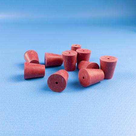 Пробка резиновая с одним отверстием, 20/14 мм, высота 24 мм, Kartell - В наличии