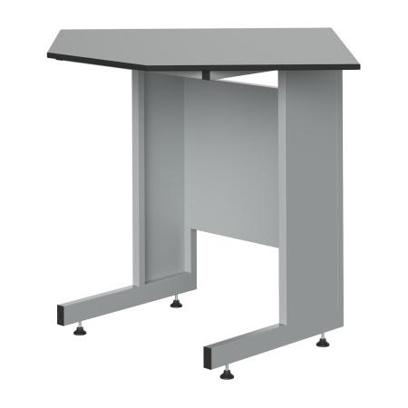 Стол 900x900x900, столешница из HPL-пластика, метал., каркас, угловой - Под заказ
