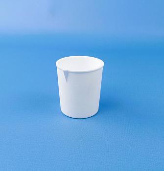 Стакан лабораторный, 50 мл, фторопласт, с носиком Стакан лабораторный, 50 мл, фторопласт, с носиком