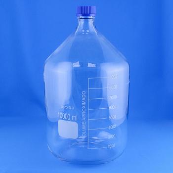 Банка для реактивов 5drops GL45, 10000 мл, стекло Boro 3.3, светлое стекло, с винтовой крышкой, градуированная Банка для реактивов 5drops GL45, 10000 мл, стекло Boro 3.3, светлое стекло, с винтовой крышкой, градуированная