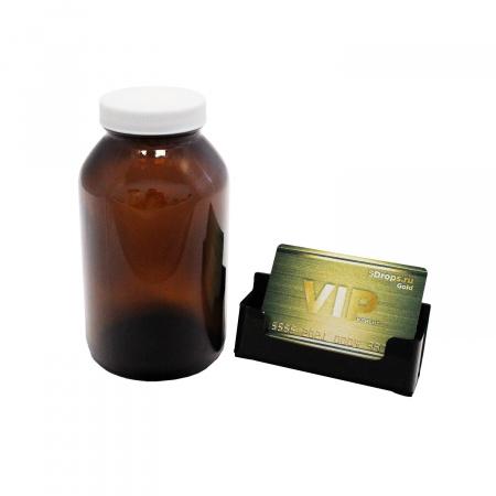 Банка лабораторная, 500 мл, темное стекло, с широкой винтовой крышкой