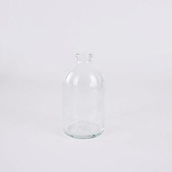 Флакон 100 мл инъекционный, светлое стекло, круглый скат горла, 88 шт/упак, G20, гладкое горло, без пробки, AT Флакон 100 мл инъекционный, светлое стекло, круглый скат горла, 88 шт/упак, G20, гладкое горло, без пробки, AT