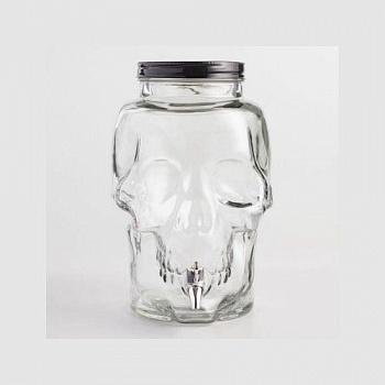 Банка-Лимонадница 8,3 литра "Череп" с винтовой крышкой, с краном. Банка-Лимонадница 8,3 литра "Череп" с винтовой крышкой, с краном.