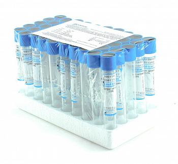 Пробирки вакуумные с цитратом натрия 3,8%, 8,1 мл, 16х100 мм, пластик, 50 шт/упак, для коагулологических исследований, Lind-Vac Пробирки вакуумные с цитратом натрия 3,8%, 8,1 мл, 16х100 мм, пластик, 50 шт/упак, для коагулологических исследований, Lind-Vac