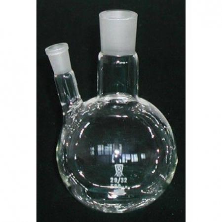 Колба круглодонная двугорлая КГУ-2-1-4000, 4000 мл, шлифы 29/32-14/23 Колба круглодонная двугорлая КГУ-2-1-4000, 4000 мл, шлифы 29/32-14/23