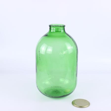 Банка 10 литров винная "Зелёная лоза" с винтовым горлом