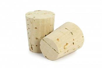 Пробка корковая конусная натуральная 17х20, 50 шт