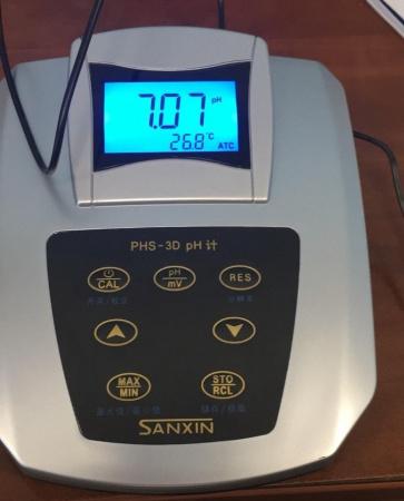 Электронный pH-метр PHS-3D-02/03, pH 0-14, настольный