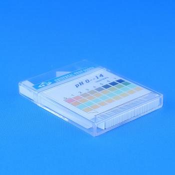 Индикаторная бумага (лакмусовая), pH 0-14, универсальная, четырёхцветная, 100 полосок в книжке, CH, 1 шт