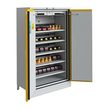 Шкаф ЛВЖ, 1180x650x1985 мм, для хранения и зарядки литий-ионных аккумуляторов, металл., корпус