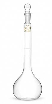 Колба мерная 2-250-1, 250 мл, 1 класс точности, стеклянная пробка, шлиф 14/23