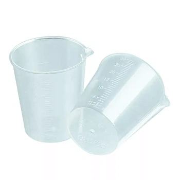 Мензурка (Стакан) с носиком для приема лекарств, 30 мл, 100 шт/упак., Oldans Мензурка (Стакан) с носиком для приема лекарств, 30 мл, 100 шт/упак., Oldans