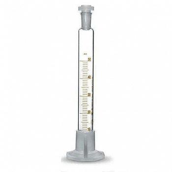 Цилиндр мерный 4а-100-2, 100 мл, пластиковая пробка, шлиф 19/26