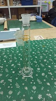 Уценка Цилиндр мерный 2-50-2, 50 мл, со стеклянным основанием, с пришлифованной пробкой