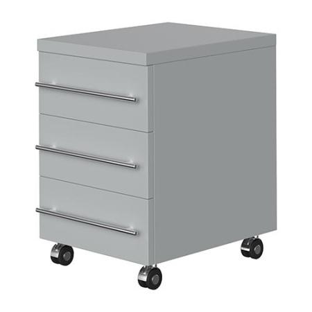 Тумба подкатная 400х505х595 мм, металл, низкая, 3 выдв., ящика - Под заказ