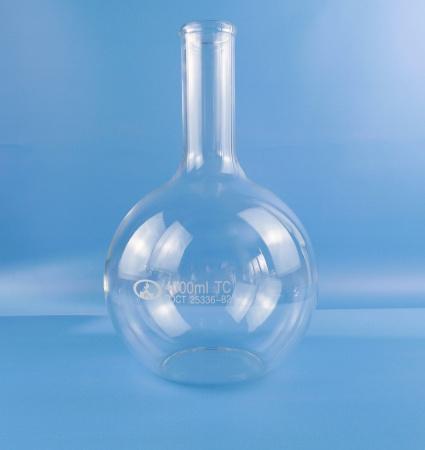 Колба плоскодонная П-2-4000, 4000 мл, без шлифа - В наличии