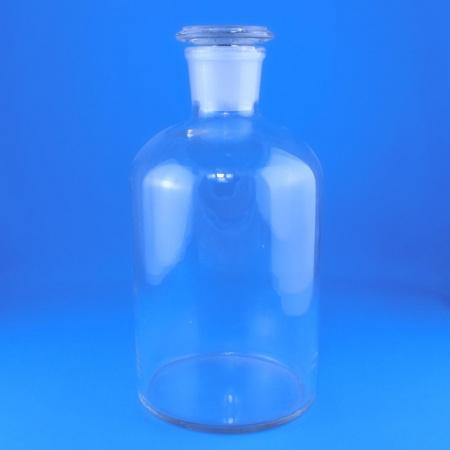 Склянка для реактивов, 1000 мл, светлое стекло, с притёртой пробкой, узкое горло - В наличии