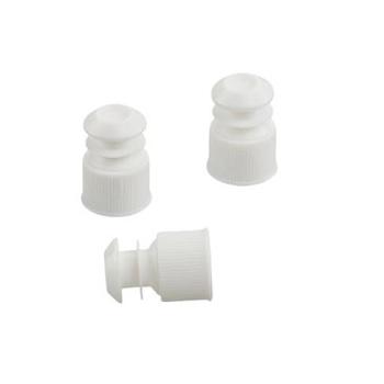 Пробки для пробирок диаметром 16 мм, пэт, белые, 500 шт/упак