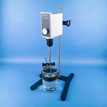 Верхнеприводная мешалка 5drops-OS-10, до 10 литров, с фиксатором посуды, максимальная вязкость 10000 Мпа