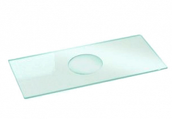 Стекло предметное, 26х76 мм, с лункой и шлифованными краями, 50 шт/упак