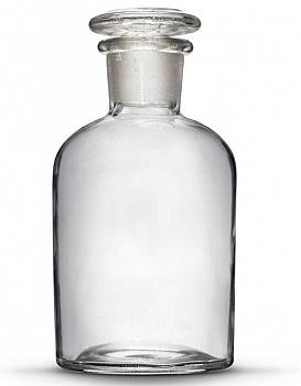 Склянка (штанглас), 125 мл, светлое стекло, с притёртой пробкой, узкое горло Склянка (штанглас), 125 мл, светлое стекло, с притёртой пробкой, узкое горло