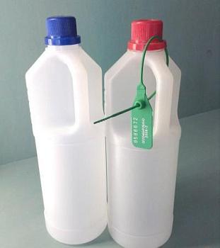 Бутыль для нефти, 1000 мл, ПНД, узкое горло, с пломбой