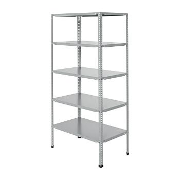 Стеллаж для хранения 1000x300x2000 мм, металл., корпус, 5 полок