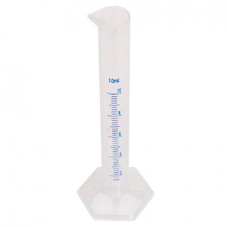 Цилиндр мерный, 10 мл, синяя шкала, полипропилен - В наличии
