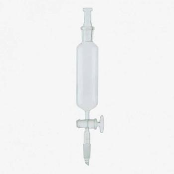 Воронка делительная ВД-2-50 мл, цилиндрическая, стекл.кран, шлиф стебля 14/23, (ГОСТ 25336-82)